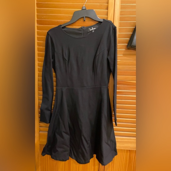 NWOT Lulu's Forever Chic Black Long Sleeve Dress - Picture 5 of 7